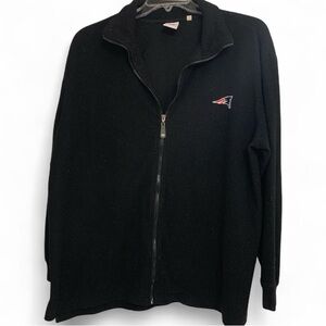 Patriots NFL Black Zip-Up with Logo